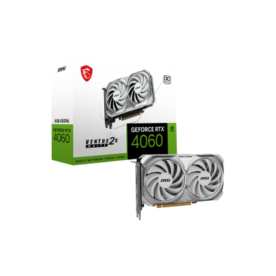 MSI RTX 4060 VENTUS 2X WHITE 8G OC MSI RTX 4060 VENTUS 2X WHITE 8G OC